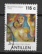 Nederlandse Antillen 1993 Decemberzegel kerstmis mozaiek, Verzenden, Gestempeld