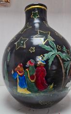 Handgeschilderde Kerststal Vaas, Ophalen of Verzenden