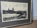 Hendrik de Laat - Gezicht op Nijmegen 1932, Antiek en Kunst, Ophalen of Verzenden