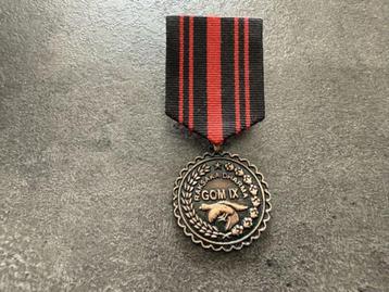 Indonesische Medaille Gom 9 uit 1965. beschikbaar voor biedingen