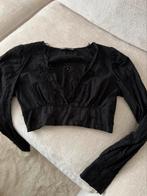 ZARA top zwart (cropped), Ophalen of Verzenden, Zo goed als nieuw, Zwart, Zonder mouw