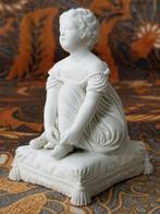 Prachtig antiek Engels beeldje van een Victoriaans meisje., Antiek en Kunst, Antiek | Porselein, Ophalen of Verzenden