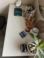 Witte Bureau met Lade en Kast ikea, Ophalen, Zo goed als nieuw, Bureau
