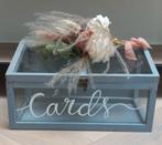 Enveloppen kaarten doos van glas feest bruiloft, Ophalen of Verzenden, Zo goed als nieuw