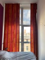 Hoge Gordijnen met Dubbele Plooi., Ophalen of Verzenden, Gebruikt, Rood, 200 cm of meer