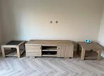 Eiken tv meubel en bijzettafels (set), Ophalen