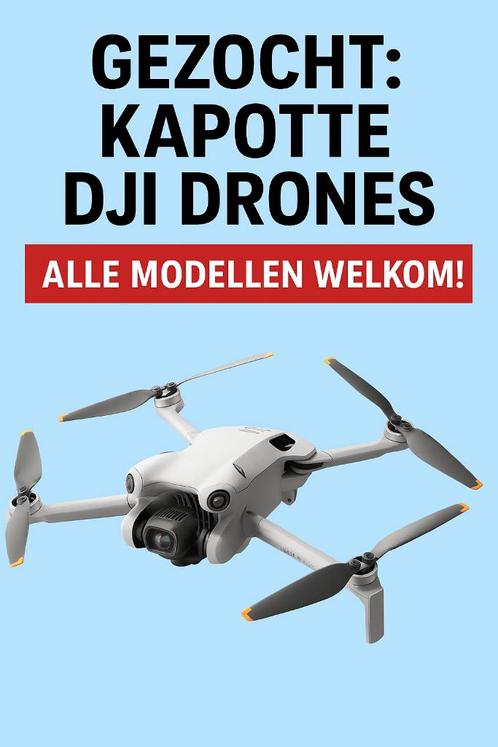 Gezocht: Kapotte DJI Drones, Audio, Tv en Foto, Drones, Ophalen of Verzenden