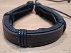 zwarte armband leer nr. 45, Sieraden, Tassen en Uiterlijk, Armbanden, Ophalen of Verzenden, Nieuw, Zwart, Leer