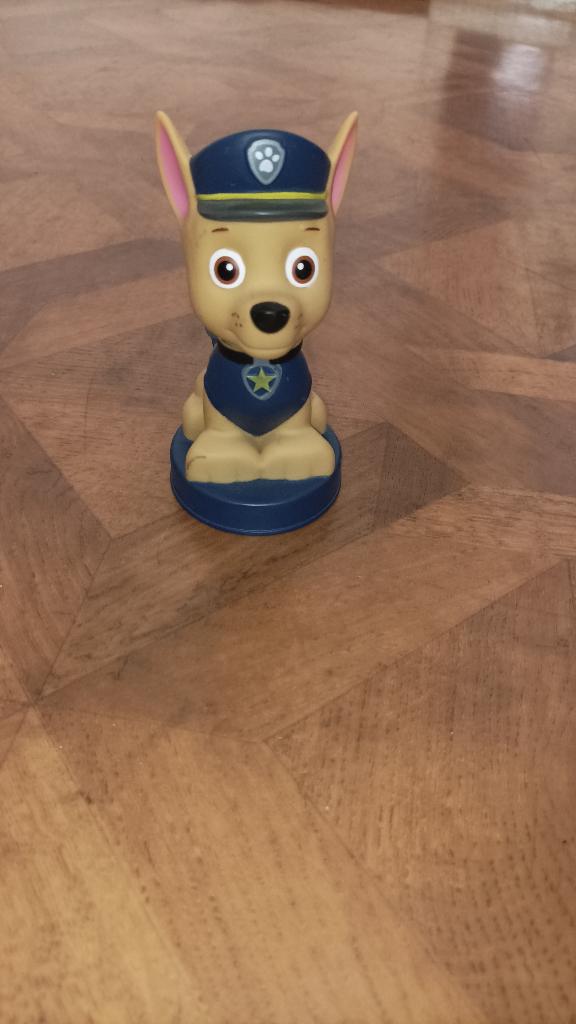 Paw patrol Chase led lampje 15 cm, Ophalen of Verzenden, Zo goed als nieuw, Lamp
