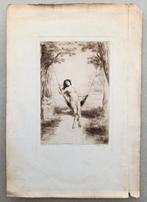 Ets J Hanriot naar schilderij Theophile Gautier, Ophalen of Verzenden
