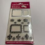 Stempel set met snijmal action 1, Ophalen of Verzenden, Zo goed als nieuw, Clearstamp