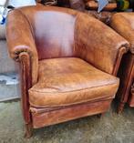 2 Schapenleren Club Fauteuils + Gratis Bezorging!, Gebruikt, ., Ophalen of Verzenden, .