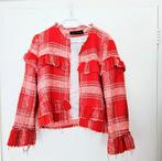 Geblokt/boucle jasje Zara nieuw, Zara, Ophalen of Verzenden, Zo goed als nieuw, Roze