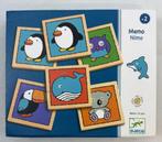 Djeco Memo Nimo memory spel met houten tegels educatief