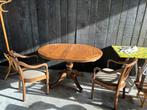 Eettafel uittrekbaar, Huis en Inrichting, Tafels | Eettafels, Ophalen, Gebruikt, 100 tot 150 cm, Eikenhout