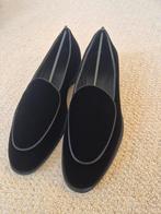 Ongedragen SuitSupply Black Velvet Tuxedo Slip-Ons Maat 43, Loafers, Zwart, Nieuw, Ophalen of Verzenden