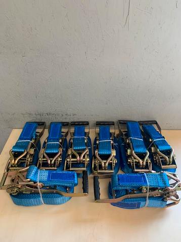 8x spanbanden / sjorbanden ergo-ratel 5 ton 9 meter  beschikbaar voor biedingen