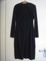 Nachtblauw jurk met vaste bolero JUFFROUW JANSEN 40 snazzeys, Maat 38/40 (M), Zo goed als nieuw, Onder de knie, Juffrouw Jansen