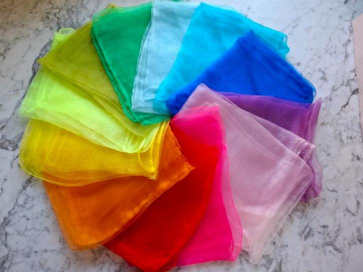 Grote set regenboog speeldoeken dansdoeken, Kinderen en Baby's, Speelgoed | Educatief en Creatief, Nieuw, Ontdekken, Met licht