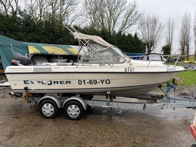 Campion Explorer 542 (bj 1997), Watersport en Boten, Speedboten, Gebruikt, 3 tot 6 meter, Overige brandstoffen, Polyester