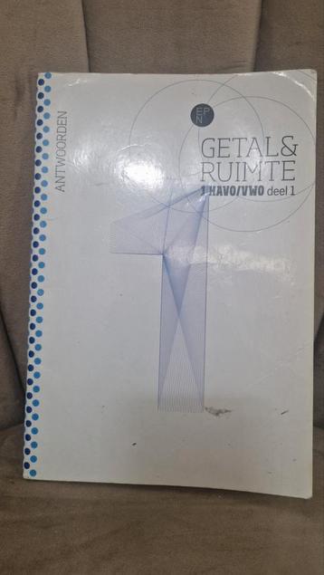 Getal & Ruimte Antwoordenboek HAVO/VWO deel 1 beschikbaar voor biedingen