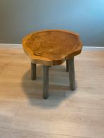 Houten Stam Bijzettafel - Uniek!, Ophalen, Minder dan 45 cm, Minder dan 55 cm, Gebruikt