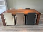 eetkamertafel 220 x 100 cm, Huis en Inrichting, Ophalen, Gebruikt, 100 tot 150 cm, 200 cm of meer