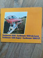 Sunbeam 1250/1500 Brochure  1971, Gelezen, Ophalen of Verzenden, Overige merken, Sunbeam