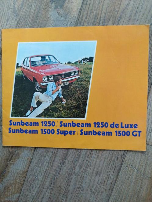 Sunbeam 1250/1500 Brochure  1971, Boeken, Auto's | Folders en Tijdschriften, Gelezen, Overige merken, Ophalen of Verzenden