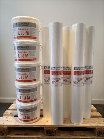 Renovlies Pro behang Glad 150 grams 250m2 + 50kg lijm beschikbaar voor biedingen