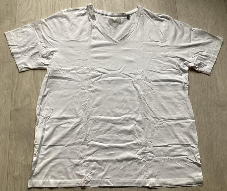 Wit T-shirt maat 52/54 van Ulla Popken, Kleding | Dames, Grote Maten, Zo goed als nieuw, Shirt of Top, Wit, Ophalen of Verzenden