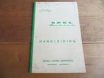 Instructieboek Opel Rekord P2 1960, zeer mooi!, Ophalen of Verzenden