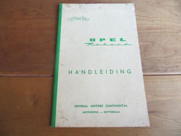 Instructieboek Opel Rekord P2 1960, zeer mooi! beschikbaar voor biedingen