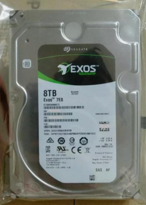 Seagate Exos 8Tb (sas 3-12G aansluiting), Computers en Software, Harde schijven, Gebruikt, Desktop, Intern, HDD, SAS, Ophalen of Verzenden