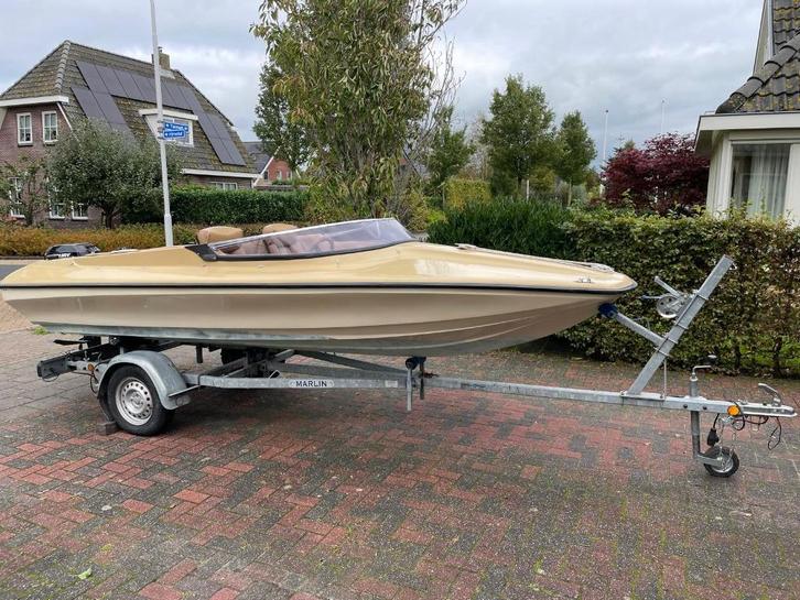 VERLAAGD Shakespeare Magnum – Speedboot | 15pk Mercury, Watersport en Boten, Speedboten, Gebruikt, 3 tot 6 meter, Benzine, Minder dan 70 pk