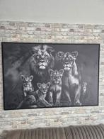 Canvas The Lion Family  100 x 150 cm, Huis en Inrichting, Woonaccessoires | Schilderijen, Tekeningen en Foto's, Ophalen, 125 cm of meer