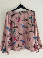 Roze blouse met honden, Kleding | Dames, Blouses en Tunieken, Ophalen of Verzenden, Zo goed als nieuw, Maat 42/44 (L), Roze