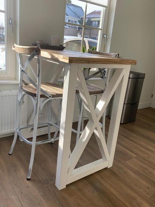 Maatwerk landelijke bartafel in RM Chassigny stijl., Huis en Inrichting, Tafels | Statafels, Nieuw, Ophalen of Verzenden