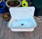 Emaille wasbak voor onder een buitenkraan., Doe-het-zelf en Verbouw, Sanitair, Ophalen, Gebruikt, Wastafel