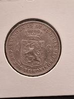 munt Nederland 1 gulden 1907 zilver, Postzegels en Munten, Munten | Nederland, 1 gulden, Zilver, Ophalen of Verzenden, Koningin Wilhelmina