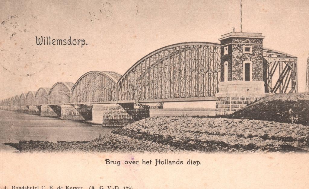 Moerdijkbrug (1901) 130899, Verzamelen, Verzenden, Voor 1920, Gelopen, Noord-Holland