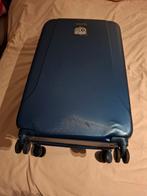 Grote blauwe koffer, Gebruikt, Hard kunststof, 45 tot 55 cm, Ophalen of Verzenden