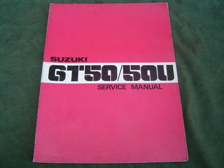 Suzuki GT50 GT50U 1977 bromfiets service manual Moped, Fietsen en Brommers, Handleidingen en Instructieboekjes, Gebruikt, Verzenden