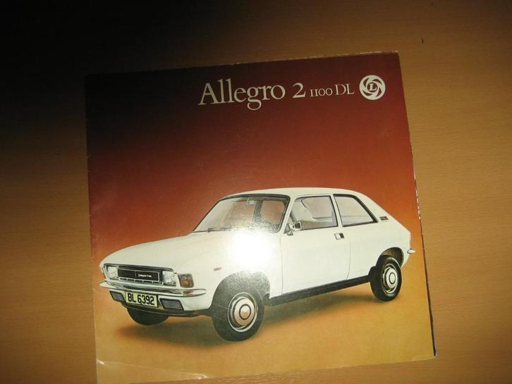 Austin Allegro 2 1100DL folder brochure, Boeken, Auto's | Folders en Tijdschriften, Zo goed als nieuw, Overige merken, Ophalen