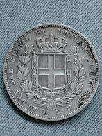 Koninkrijk Piemonte-Sardinië 5 Lire 1832P Carlo Alberto - Ag, Verzenden, Italië, Losse munt, Zilver
