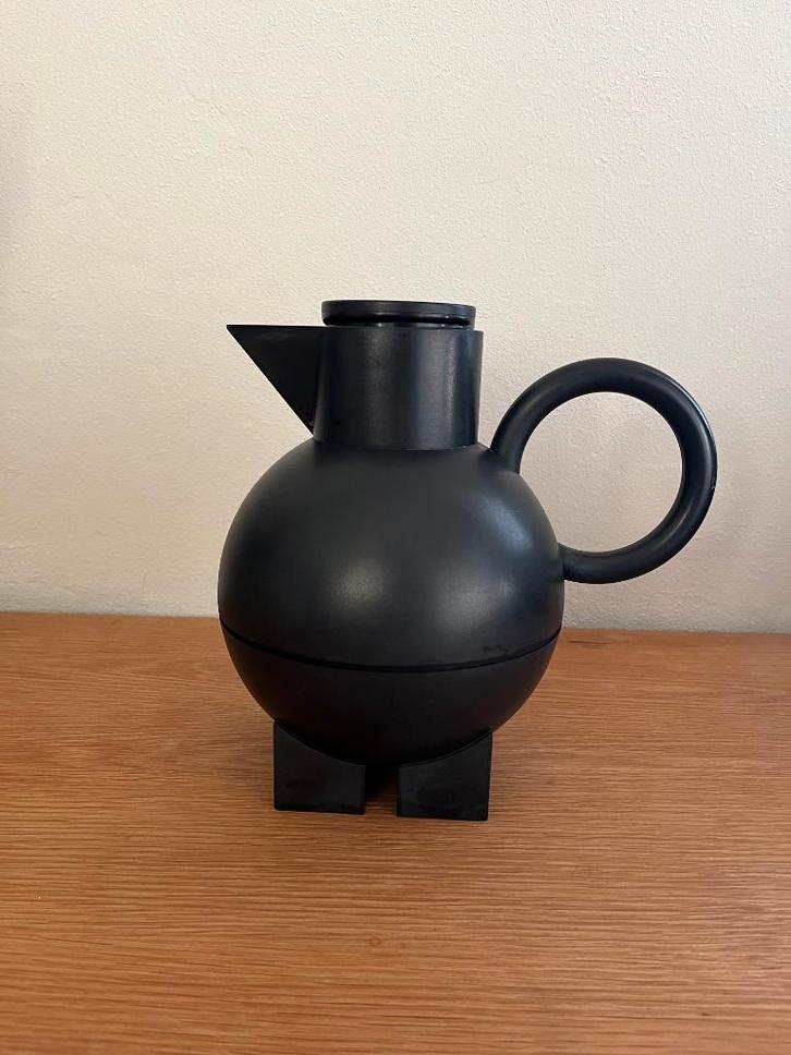 Thermoskan Euclid Alessi design vintage retro zwart, Huis en Inrichting, Keuken | Keukenbenodigdheden, Gebruikt, Ophalen of Verzenden