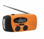 Noodradio-4000mAh Powerbank Draagbare–Zonnepaneel&Hand-Crank, Verzenden, Nieuw, Radio