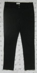 Jane Lushka broek, pantalon., krijtstree, zwart travelstof M, Kleding | Dames, Broeken en Pantalons, Maat 38/40 (M), Zwart, Ophalen of Verzenden