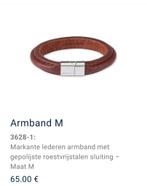 Energetix lederen armband van € 65 voor € 39, Ophalen of Verzenden, Nieuw, Bruin, Leer
