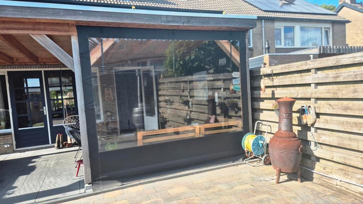 Veranda zeil voor overkapping, Tuin en Terras, Overkappingen, Zo goed als nieuw, Veranda, Ophalen